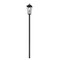 Z-Lite Gannon 3 Light Outdoor Post Mount Fixture, 12in. W x 125.5in. H, Black 5008PHXLR-5009P96-BK - alternate 5